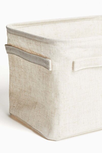 H&M صندوق تخزين من مزيج الكتان