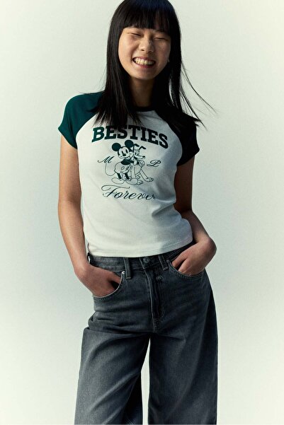 H&M Print-motif cotton top