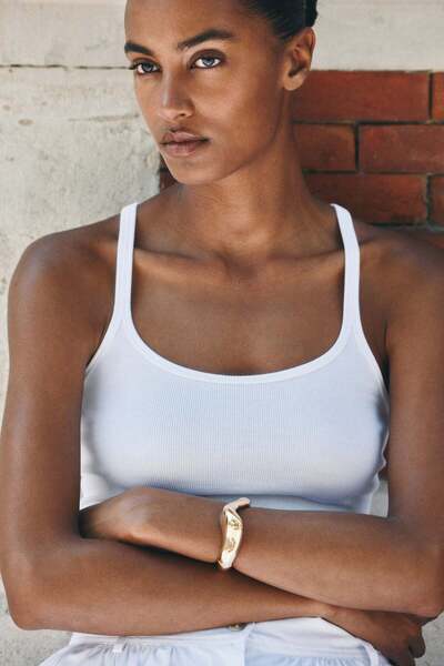 H&M Asymmetric hinged bangle