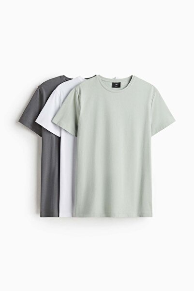 H&M 3-pack T-shirts Slim fit
