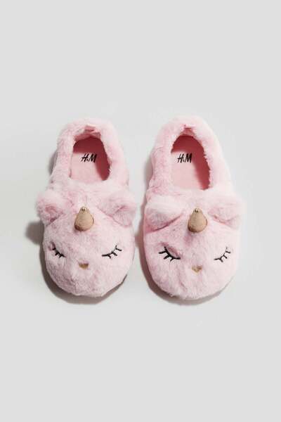 H&M Soft appliquéd slippers