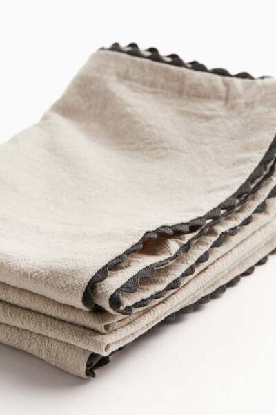 H&M 2-pack scalloped-edge tea towels