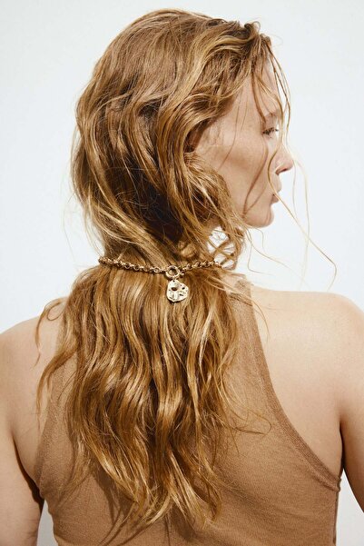 H&M قلادة سلسلة على شكل قرص