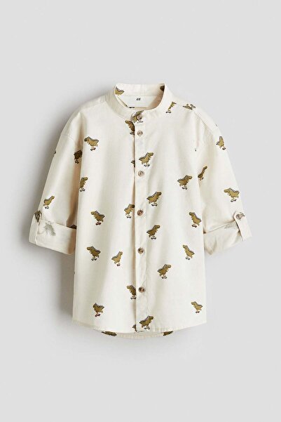 H&M قميص الجد القطني