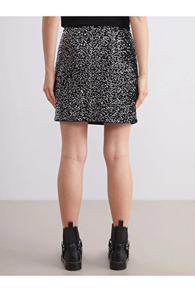 LC Waikiki Slim Fit Sequined Mini Skirt (W5)