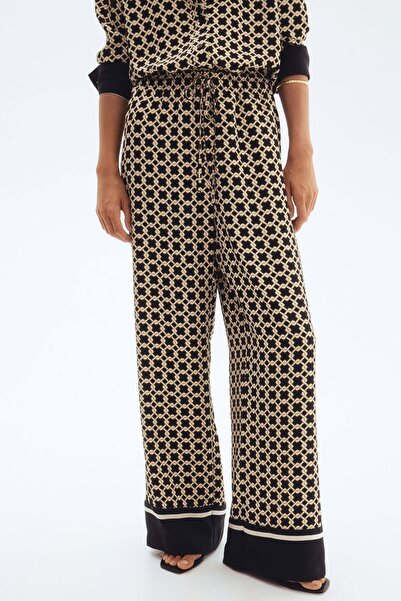 H&M Patterned drawstring trousers