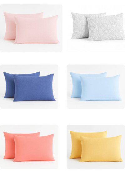 TUBA TOPTAŞ 100% Cotton Pillowcase 50*70 (2 Pieces) - Pink