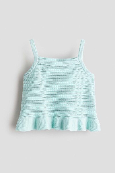 H&M Cotton-knit strappy top