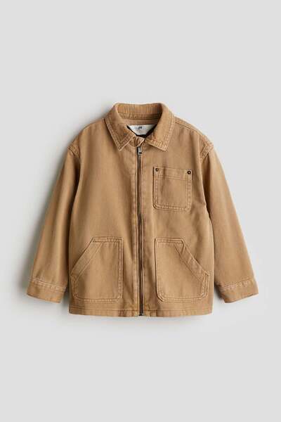H&M Corduroy-collar cotton overshirt