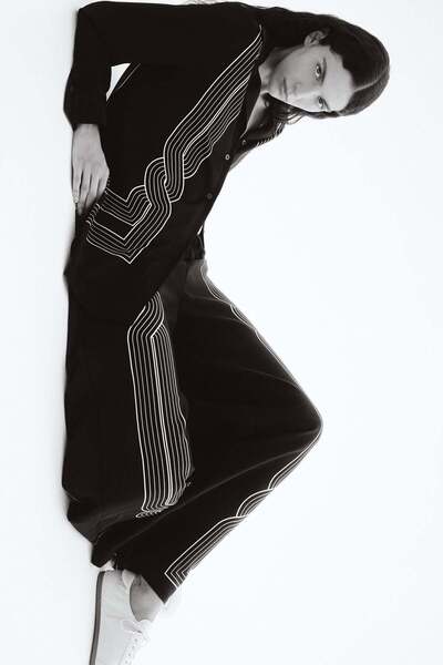 H&M Printed pull-on trousers