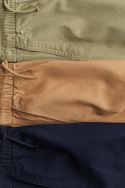 H&M 3-pack cotton joggers