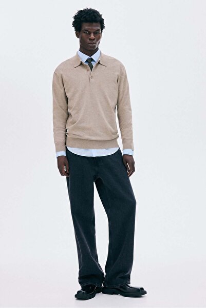 H&M Regular Fit Fine-knit polo shirt