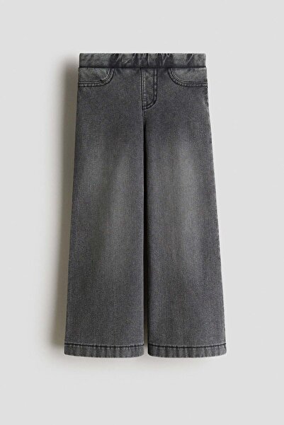 H&M Wide denim-look trousers
