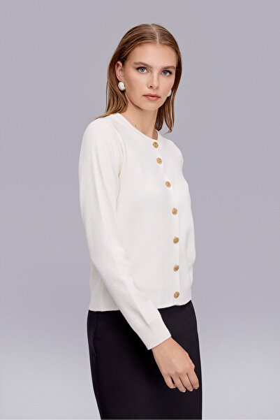 Naramaxx 87 TRİKO CEKET EKRU