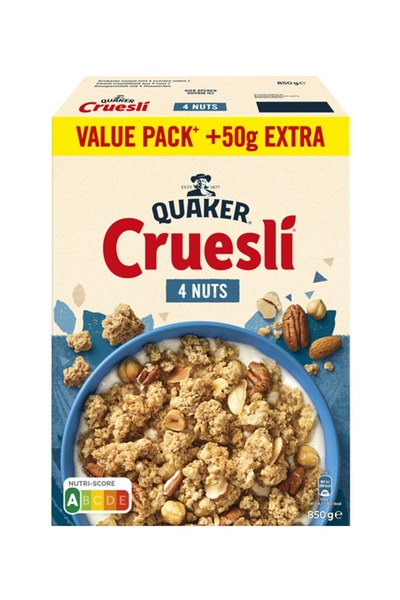 Quaker Cruesli 4 tipuri de nuci 850 g