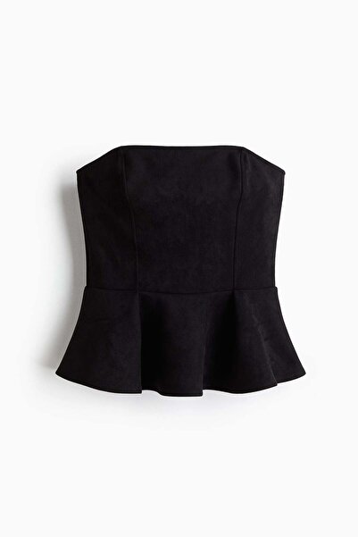 H&M Bandeau peplum top