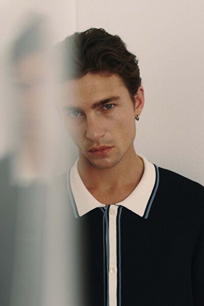 H&M Regular Fit Rib-knit shirt