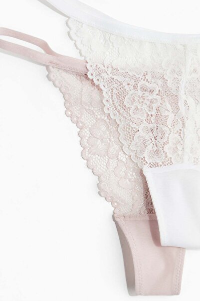 H&M 3-pack lace tanga thong briefs