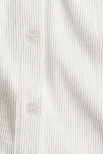 H&M Ribbed button-front top