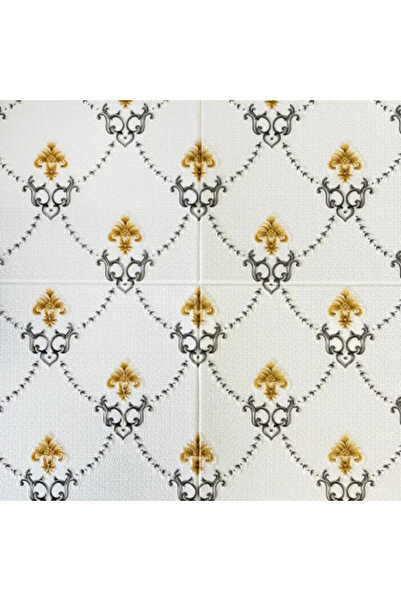 MallDeco Panou decorativ autoadeziv 3D alb clasic