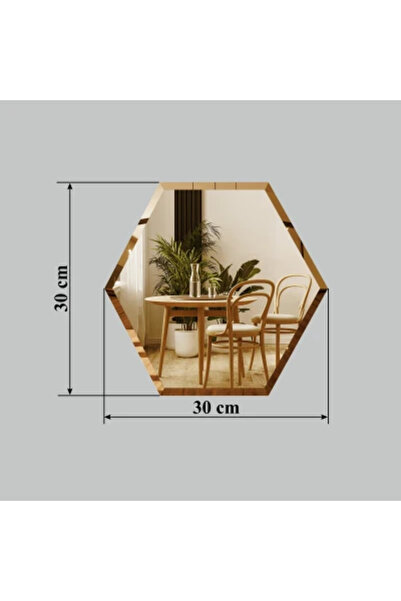 MallDeco Oglindă „FAGURE” - Design din bronz, 300 x 300 mm