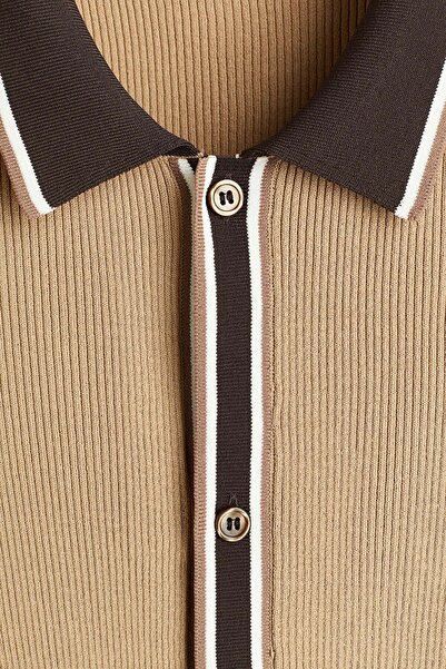 H&M Regular Fit Rib-knit shirt