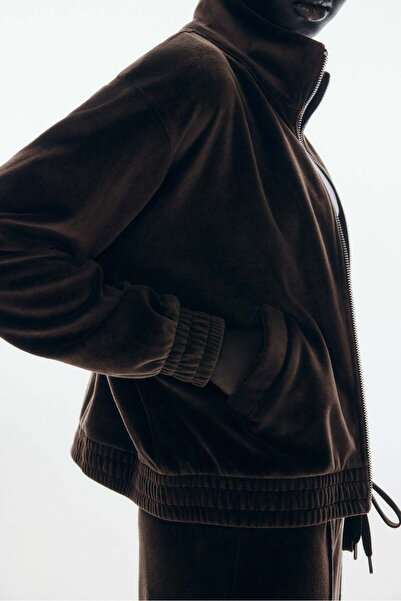 H&M سترة مخملية بسحاب