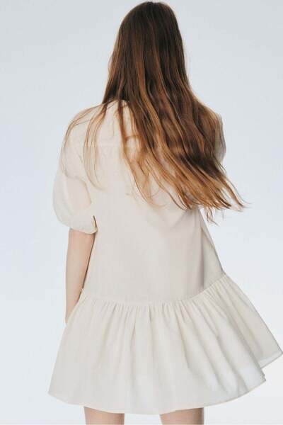 H&M Flared-hem denim dress