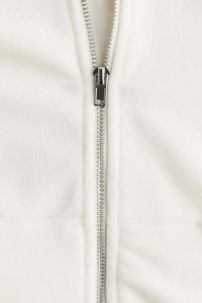 H&M Velour zip-through hoodie