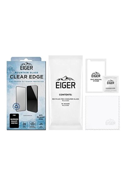 EIGER Folie Sticla 3D Mountain Glass Samsung Galaxy S25 / S24 Clear