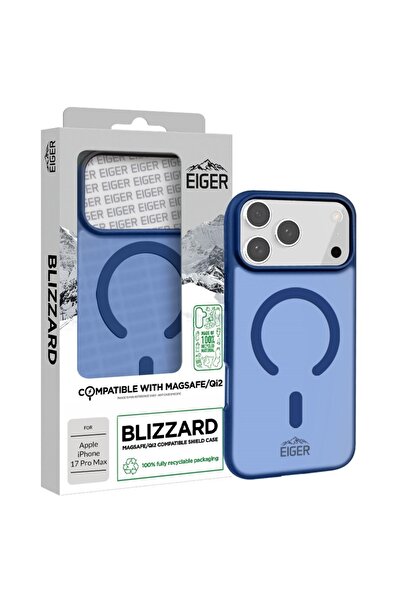 EIGER Husa Blizzard Magsafe GRS iPhone 17 Pro Max Albastru