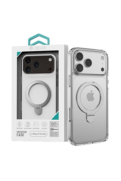 Devia Husa Clean Series Magnetic antișoc pentru iPhone 17 Pro Max, transparen...