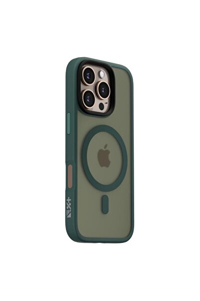 NEXT ONE Husa Mist Shield iPhone 16 Pro Max, MagSafe, Verde