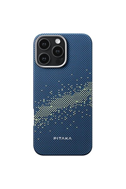 PITAKA Husa Tactile Woven Aramida Magsafe iPhone 16 Pro StarPeak Milky Way Ga...