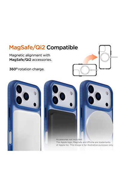 EIGER Husa Blizzard Magsafe GRS iPhone 17 Pro Max Albastru