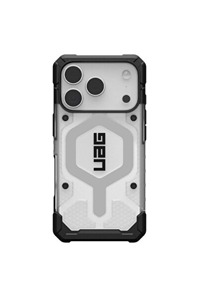 UAG Husa Pathfinder Clear MagSafe iPhone 17 Pro Max Ice Silver