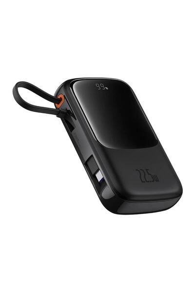 Baseus External battery QPow Pro+ 10000mAh, 22.5W, Lightning, 2xType-C, USB, USB-C cable, Black