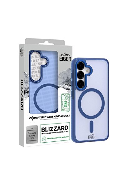 EIGER Husa Blizzard Magsafe GRS Samsung Galaxy S25 Albastru