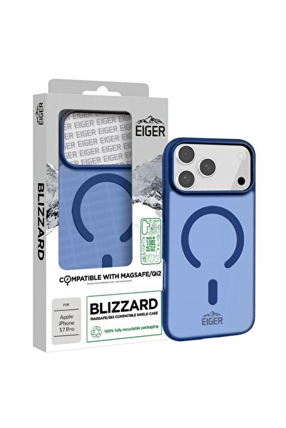 EIGER Husa Blizzard Magsafe GRS iPhone 17 Pro Albastru
