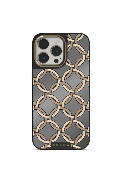 BURGA Husa Elite Mirror Magsafe Gold Heritage pentru iPhone 15 Pro