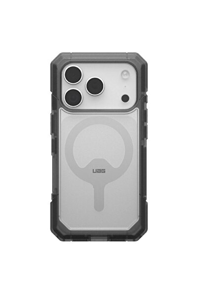 UAG Husa Trooper MagSafe iPhone 17 Pro Clear/Ash (2 parti: spate + protectie ...