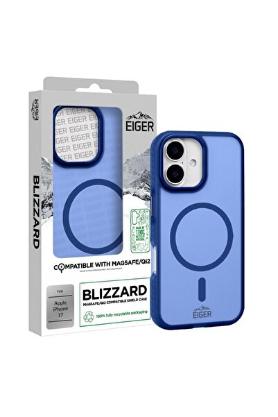 EIGER Husa Blizzard Magsafe GRS iPhone 17 Albastru