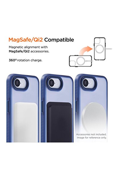 EIGER Husa Blizzard Magsafe GRS iPhone 16e Albastru