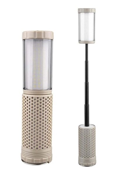 Generic فانوس تخييم ومصباح يدوي ٢ في ١ قابل لإعادة الشحن عبر USB | إضاءة LED دافئة/بيضاء | للمشي لمسافات طويلة والطوارئ