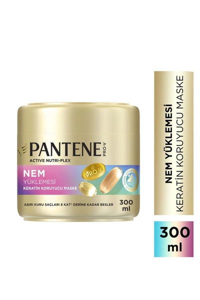 Pantene Kesintisiz Nem Takviyesi Keratin Koruyucu Maske 300 ml