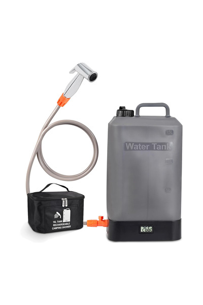 Tradeo 16 L Silicone Water Tank, Portable Shower with Shower Head