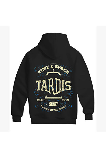 SVART WEAR Hanorac unisex din bumbac cu tematică Doctor Who (HOODIE)