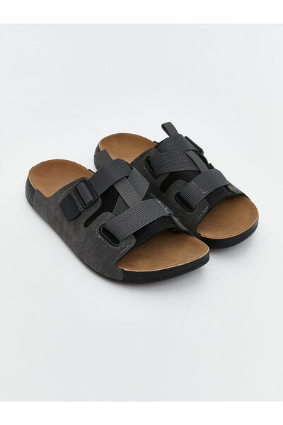 LC Waikiki Ανδρικές παντόφλες Suede Look