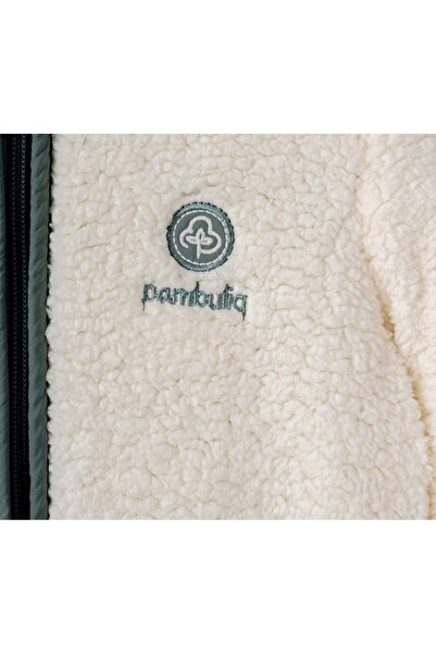 LULOUBABY %100 Organik Pamuk GOTS Sertifikalı Kapüşonlu Peluş Bebek Mont