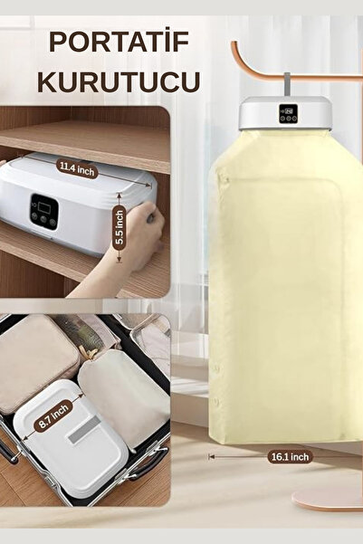 FRESHDRY PRO Taşınabilir Çamaşır ve Ayakkabı Kurutma Makinesi